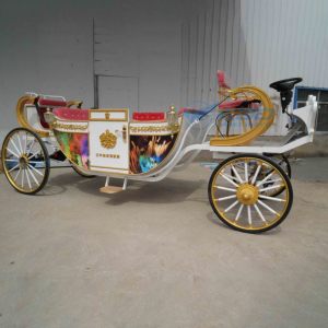 Carroza Real Eléctrica Blanca de Lujo a Precio Accesible, Fabricante de Vehículos para Bodas, Vagoneta Turística, Carroza Eléctrica sin Caballos - Product Image 5