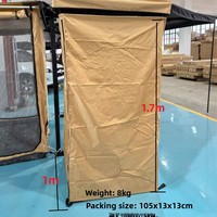 Tente de douche pliable pour voiture, toilettes mobiles, cabine de change extérieure, montage sur véhicule, quatre saisons, imperméable, en tissu Oxford