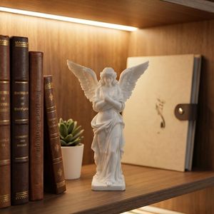 Estatua de Ángel Guardián de Tamaño Real, Escultura Conmemorativa para Jardín Exterior, Figura Decorativa Religiosa, Adorno para Patio y Hogar - Product Image 1