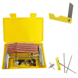 Kit de réparation universel pour pneus crevés de véhicules, motos et voitures, avec outil de réparation de pneus et outil manuel pour pneus sans chambre à air, kit d'urgence - Product Image 6