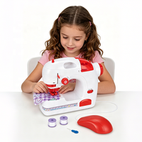 AJB Jouets électriques portables en plastique pour jeux d'imitation, mini-machines à coudre portatives à piles pour enfants