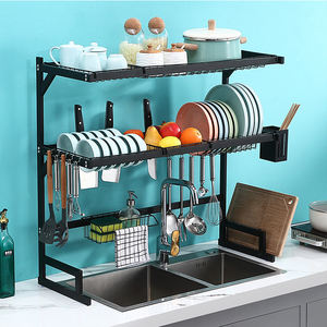 Cucina in acciaio inox monostrato lavello a scomparsa scolapiatti tavolo lavello piastra di stoccaggio rack di stoccaggio <span class=keywords><strong>one</strong></span>-stop - Product Image 2