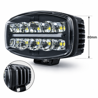 Projecteur LED carré de style européen, faisceau haut et bas, éclairage routier, clignotant dynamique, multifonction, lampe de travail pour véhicule