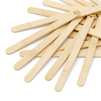Bâtonnets de crème glacée jetables en bambou avec tête de lapin, 4,5 pouces, en vrac, en fibre de bambou naturelle, pour gâteaux en bouchées