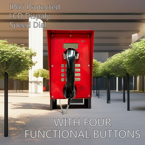 Téléphone <span class=keywords><strong>mural</strong></span> public <span class=keywords><strong>filaire</strong></span> avec écran et voyant lumineux, numérotation rapide, téléphone d'aide - Product Image 2