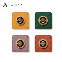 Étiquette en cuir personnalisée APEX pour hijab, abaya, foulard, accessoires, couvre-chef, sac à main, chaussures, vêtements, logo décoratif