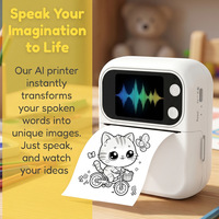 Imprimante thermique portable sans encre avec écran, génération d'images par IA, mini imprimante photo pour enfants, imprimante de poche sans fil Bluetooth