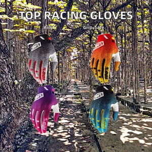 Gants de conduite unisexes de haute qualité, doigts entiers, respirants, antidérapants, en cuir microfibre, pour le cyclisme, la moto, les sports d'été - Product Image 2