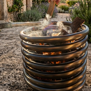 Jacuzzi de Leña de Acero Inoxidable para 4 Personas, Plegable, Portátil, para Jardín, Camping, con <span class=keywords><strong>Parrilla</strong></span> para Barbacoa - Product Image 6