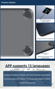 실시간 데이터 동기화 기능의 독창적인 인체공학 스마트 체지방 체중계 - 체중, BMI 및 일일 건강 트렌드 모니터링 - Product Image 3