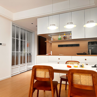 Style bois naturel, production en usine, adapté aux salons, chambres, cuisines et plus encore