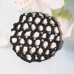 BELLEWORLD, cubierta de <span class=keywords><strong>moño</strong></span> personalizada, herramienta <span class=keywords><strong>para</strong></span> el cabello <span class=keywords><strong>para</strong></span> mujer, <span class=keywords><strong>redecilla</strong></span> de ballet elástica <span class=keywords><strong>para</strong></span> baile, colores puros, tocado de ganchillo con diamantes de imitación, <span class=keywords><strong>redecilla</strong></span> <span class=keywords><strong>para</strong></span> el pelo - Product Image 5