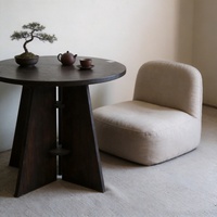 Table basse moderne de luxe en noyer, meubles de salon en bois massif, hôtel, villa, appartement, intérieur Muye AZ404, durable