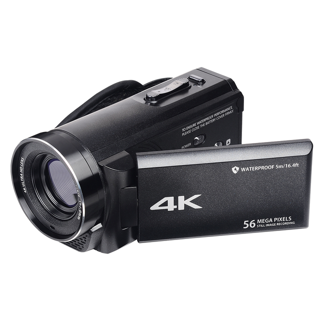 Hot Sale 4K Video Camera Camcorder 16.4Ft Waterproof Ultra HD 18X Zoom Underwater Vlogging Camera for Youtube