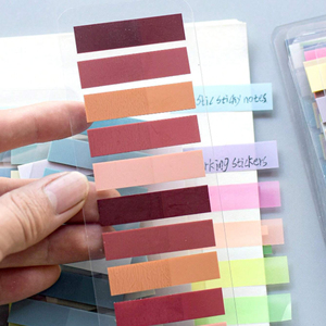 ราคาขายส่ง ปากกาไฮไลท์แบบมีกาวในตัว พร้อมปากกาหลากหลายแบบ วัสดุ PET ใช้กับกระดาษแบบถอดได้ รองรับการเขียน - Product Image 5