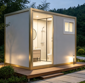 Prefabricated Modular Sanitary <strong>Unit</strong> Equipped Washbasin Toilet Shower for <strong>Camp</strong> Spot <strong>Camp</strong> Site Prefabricated Modular Sanitary <strong>Unit</strong> - Product Image 1