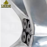 Base de pouf pivotante à 360 degrés en alliage d'aluminium poli, 4 étoiles, pour chaise longue de loisirs – Grande Vente