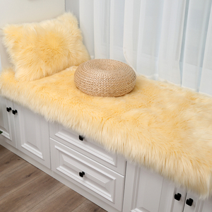 <span class=keywords><strong>Tapis</strong></span> à longs poils et <span class=keywords><strong>fourrure</strong></span> beige pour chambre à coucher, tapisserie de qualité supérieure, prix bon marché - Product Image 6