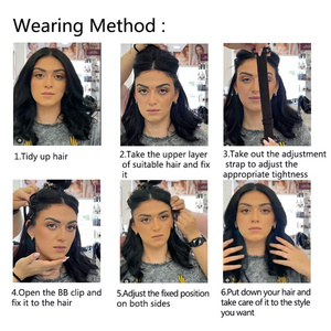 Bandeau de cheveux lifting du visage avec clips Logo personnalisé Invisible lifting sangles d'étirement ligne du visage ceinture visage bandes amincissantes anti-rides - Product Image 6