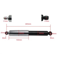 Amortisseur arrière de Suspension de moto de cyclomoteur de 345MM pour le cyclomoteur Oldtimer S50 S51 S53 S70 KR51