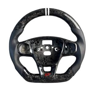 Volant <span class=keywords><strong>sport</strong></span> personnalisé en fibre de carbone véritable et cuir avec écran LED pour Focus St Mondeo <span class=keywords><strong>Fiesta</strong></span> <span class=keywords><strong>Mk3</strong></span> Mk7.5 Mk8 - Product Image 3