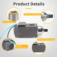 11KW 12000rpm ATC Motor spindel berpendingin Air BT30 Motor spindel ukiran CNC