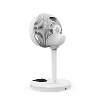GO-12 Nouveau ventilateur électrique DC AC Ventilateur de circulation d'air Ventilateur sur pied de 12 pouces avec minuterie Télécommande tactile 2 hauteurs 12 vitesses Table 15