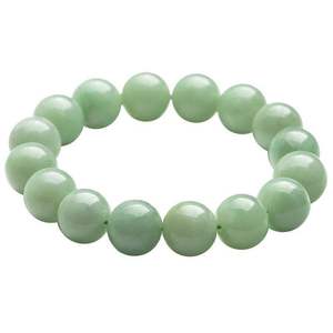 Jadeíta Natural de Myanmar, Cuentas Circulares de Color Verde Claro, Collares de Jade, Venta al por Mayor, Diseño Original C045 - Product Image 5