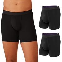 Caleçons longs pour hommes en Tencel Modal extensible avec ouverture frontale, confortables, personnalisables avec logo – Vente en gros