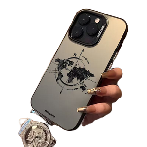 เคสโทรศัพท์ TPU ลายแผนที่ใหม่สำหรับ <span class=keywords><strong>Apple</strong></span> 15 promax/ 14 13pro12 11xr สำหรับ IPhone16กันตกรองรับการจับยึดโทรศัพท์แบบข้ามพรมแดน - Product Image 1