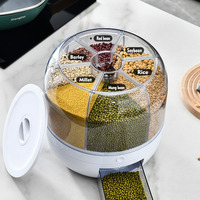 Offre Spéciale étanche à l'humidité et possède une conception rotative à 6 grilles, ce qui le rend idéal pour distribuer des céréales ou stocker du riz