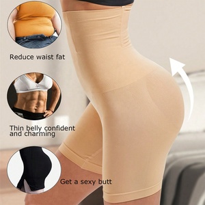 Pantaloncini Modellanti a <span class=keywords><strong>Vita</strong></span> Alta da Donna, Controllo Pancia, Sollevamento Glutei, Snellenti, Body Shaper - Product Image 3
