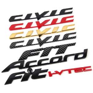 Adhesivo Plateado Cromo Dorado de ABS para Honda Jazz, City, Accord, Civic, Insignias, Emblemas de Auto y Emblemas con Logo Tipo Letra para Coche - Product Image 2