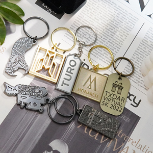 <span class=keywords><strong>Porte</strong></span>-clés en métal personnalisé avec logo d'usine, lettres 3D polies, <span class=keywords><strong>porte</strong></span>-clés promotionnel, souvenir - Product Image 4