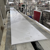 Vente en gros d'usine, panneau de plafond en PVC laminé à motif de bulles blanches de 20-30 cm de large, moderne, imperméable, ignifuge, pour l'intérieur de la maison