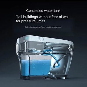 Hiện đại tự động cảm biến tuôn ra một mảnh thông minh CHẬU VỆ SINH WC Sưởi ấm nhà vệ sinh bát hoạt động tự động thông minh nhà vệ sinh với điều khiển từ xa - Product Image 2