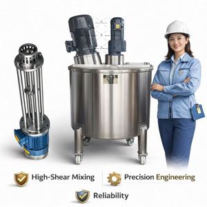 New Industrial Steel Bitumen Emulsion Tank High-Speed Shearing Emulsifying Agitator 200L 500L Industrial Blending Coffee Flavour - Product Image 2
