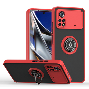 Pour Xiaomi <span class=keywords><strong>Poco</strong></span> <span class=keywords><strong>X4</strong></span> Pro, étui avec anneau de doigt, étui de téléphone pour Xiaomi <span class=keywords><strong>Poco</strong></span> F4 GT, étuis arrière pour Xiaomi 11T 12 X - Product Image 1