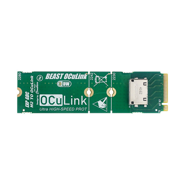 M.2 to OCuLink Adapter Board M.2 MKEY to OCULINK Interface Docking Station External Graphics Card Conversion Board