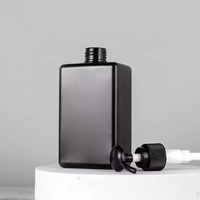 Vente en gros Bouteille de pompe à émulsion plastique cosmétique vide rectangulaire pet 250ml Bouteille de shampoing