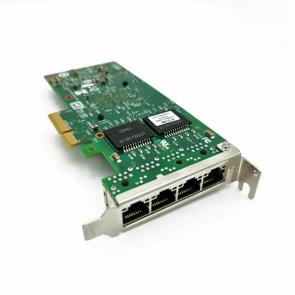 I350-T4 Quad Poort Gigabit Ethernet Netwerkkaart Externe Pci Express 2.0X4 4 Poort Desktop Adapter Met Lan Wifi Interface Voorraad!