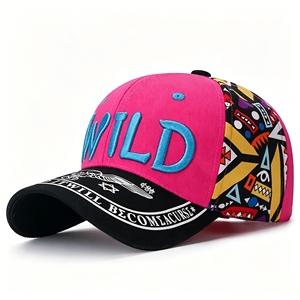 Gorra de Béisbol con Estampado de Grafiti y Bordado, Protección Solar, Ajustable, Estilo Urbano para Hombres y Mujeres - Product Image 1