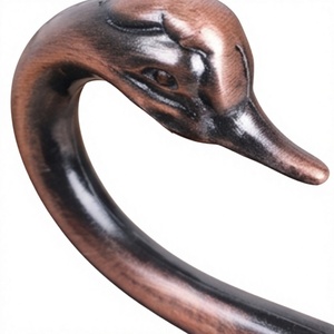 Handcrafted Swan <b>Curtain</b> Wall <b>Hooks</b> Durable Material Well Finished Perfect For Towels And Door Hanging Display Accent - Product Image 2