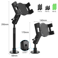 Support pour iPad en alliage d'aluminium et plastique, utilisation multi-scénarios, support de tablette réglable, support de navigation pour camion, support mural de bureau compatible iPad