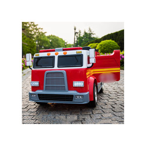 Nuevo <span class=keywords><strong>Camión</strong></span> <span class=keywords><strong>de</strong></span> <span class=keywords><strong>Bomberos</strong></span> Eléctrico con Control Remoto para Niños Grandes, 4 Ruedas, Dos Plazas, <span class=keywords><strong>Juguete</strong></span> <span class=keywords><strong>de</strong></span> Plástico Educativo y Seguro - Product Image 1