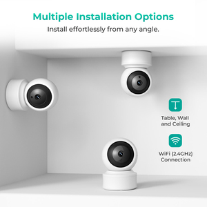 กล้องวงจรปิด WiFi ภายในอาคาร 2K แบบขายส่ง มุมมอง 360 องศา °   กล้องวงจรปิดอัจฉริยะสำหรับบ้าน  มีจำนวนสั่งซื้อขั้นต่ำน้อย  รับผลิตจำนวนมาก  มีตัวอย่างสินค้าให้สั่งซื้อ - Product Image 5