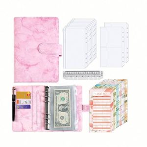 Wholesale Pu Leather <b>Notebook</b> A4 Binder Planner With Cash Envelopes Budget Sheet <b>Set</b> - Product Image 1