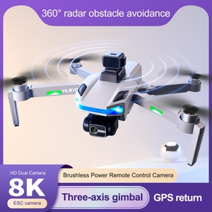 Drone <span class=keywords><strong>Pro</strong></span> S 135 <span class=keywords><strong>HD</strong></span> 8K WIFI Double Caméra Pliable Télécommandé Électrique Mini Quadricoptère RC Drones Débutants - Product Image 2
