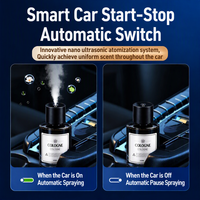 Diffuser Aroma Mobil Elektrik Pintar Portabel, Otomatis Nyalakan Mati, 3 Mode Dapat Disesuaikan, 160ml, Pengharum Ruangan OEM