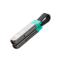 Câble USB-C multifonctionnel VELOCHI avec chargeur, lampe torche, allume-cigare, USB 2.0, charge rapide 240 W, câble de données 4 en 1